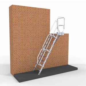 ESCADA ACESSO COM PLATAFORMA 60º